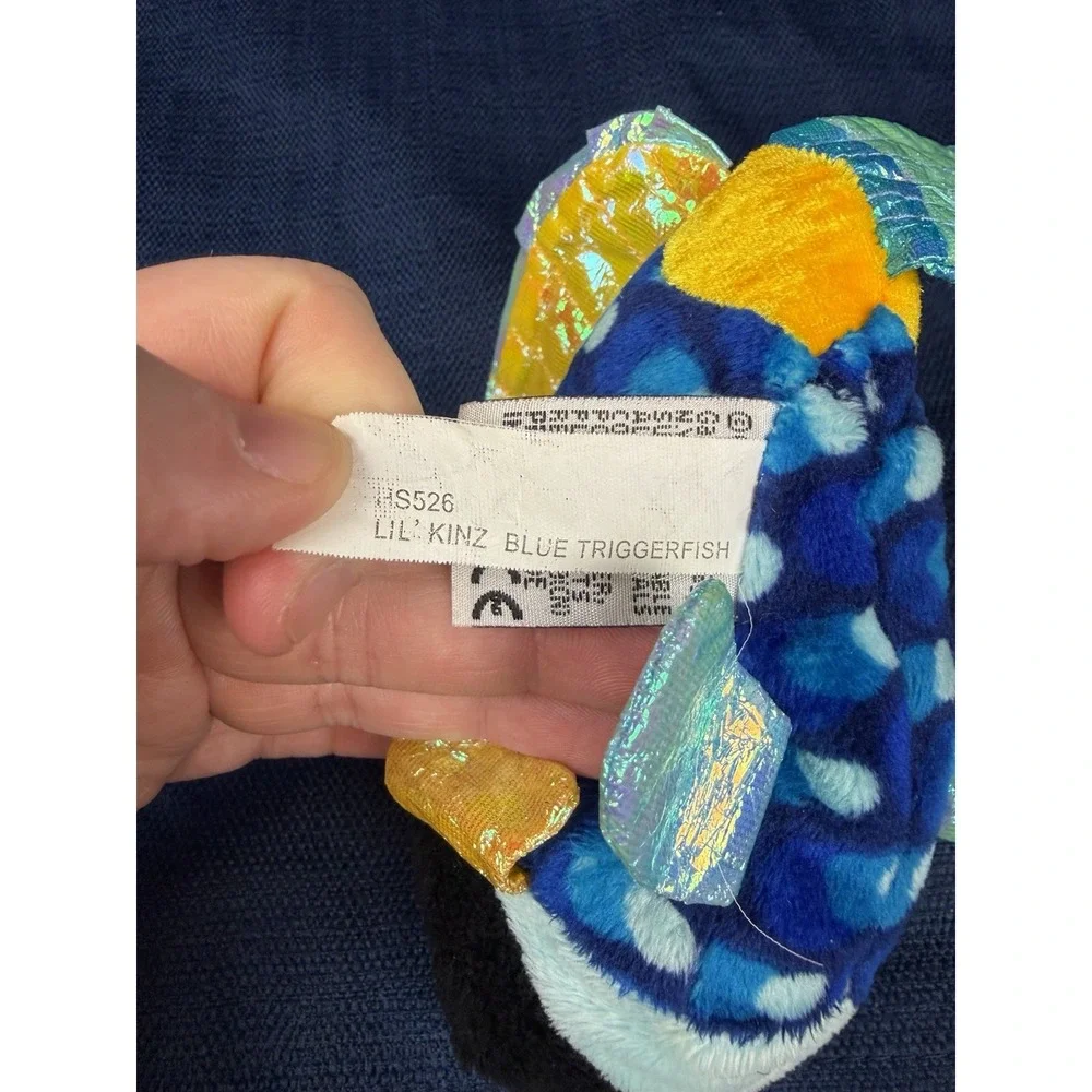 Ganz Webkinz Lil Kinz Blue TriggerFish Stuffed Animal Retired No Code HS526